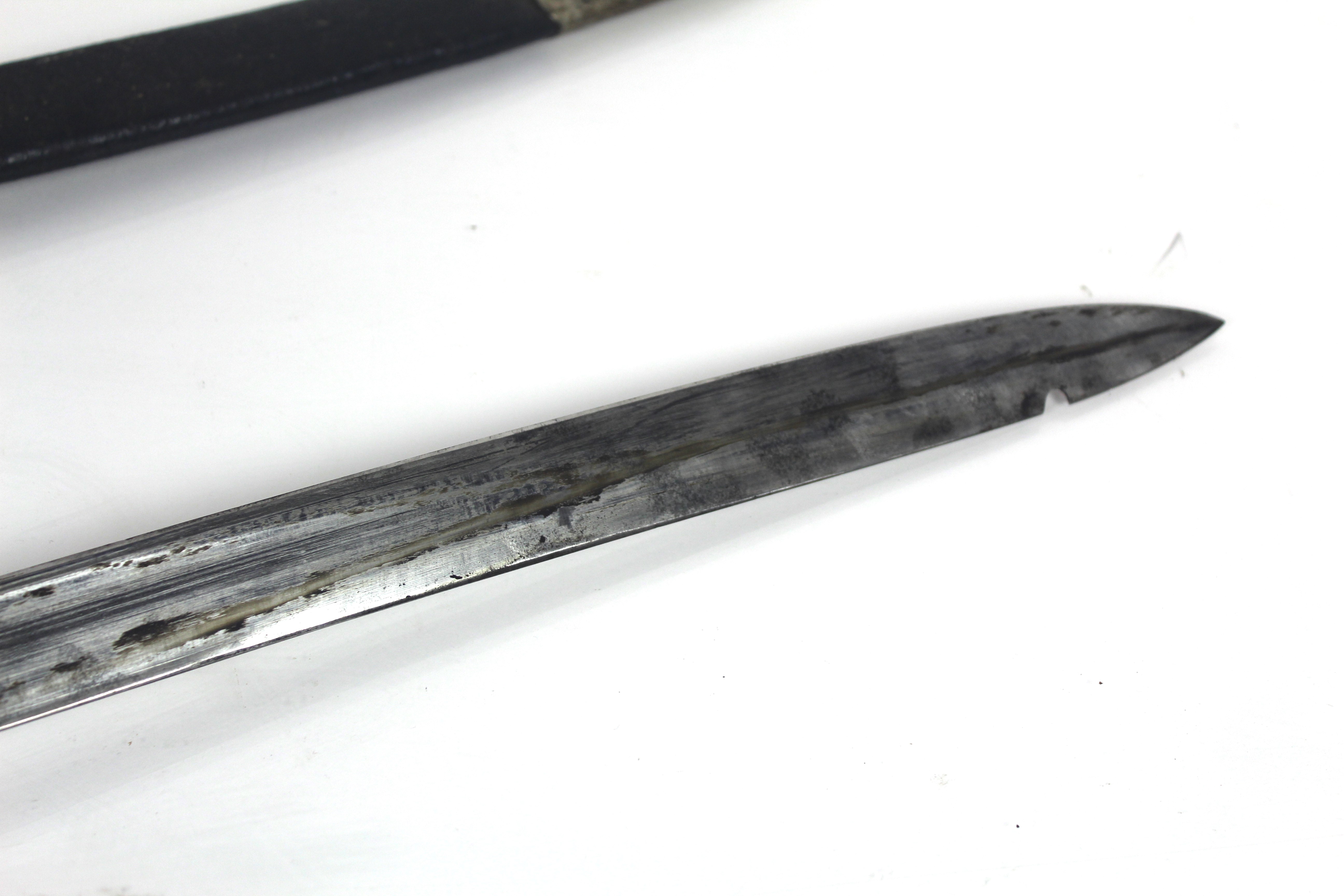 A British model 1859 Naval cutlass bayonet with sc - Image 8 of 17