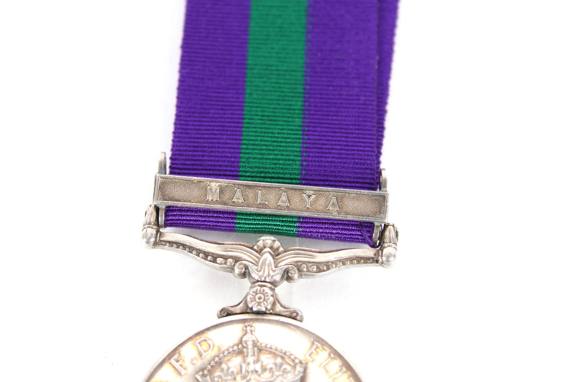 A QEII G.S.M. with Malaya clasp to 23661855 Pte. R - Image 3 of 4