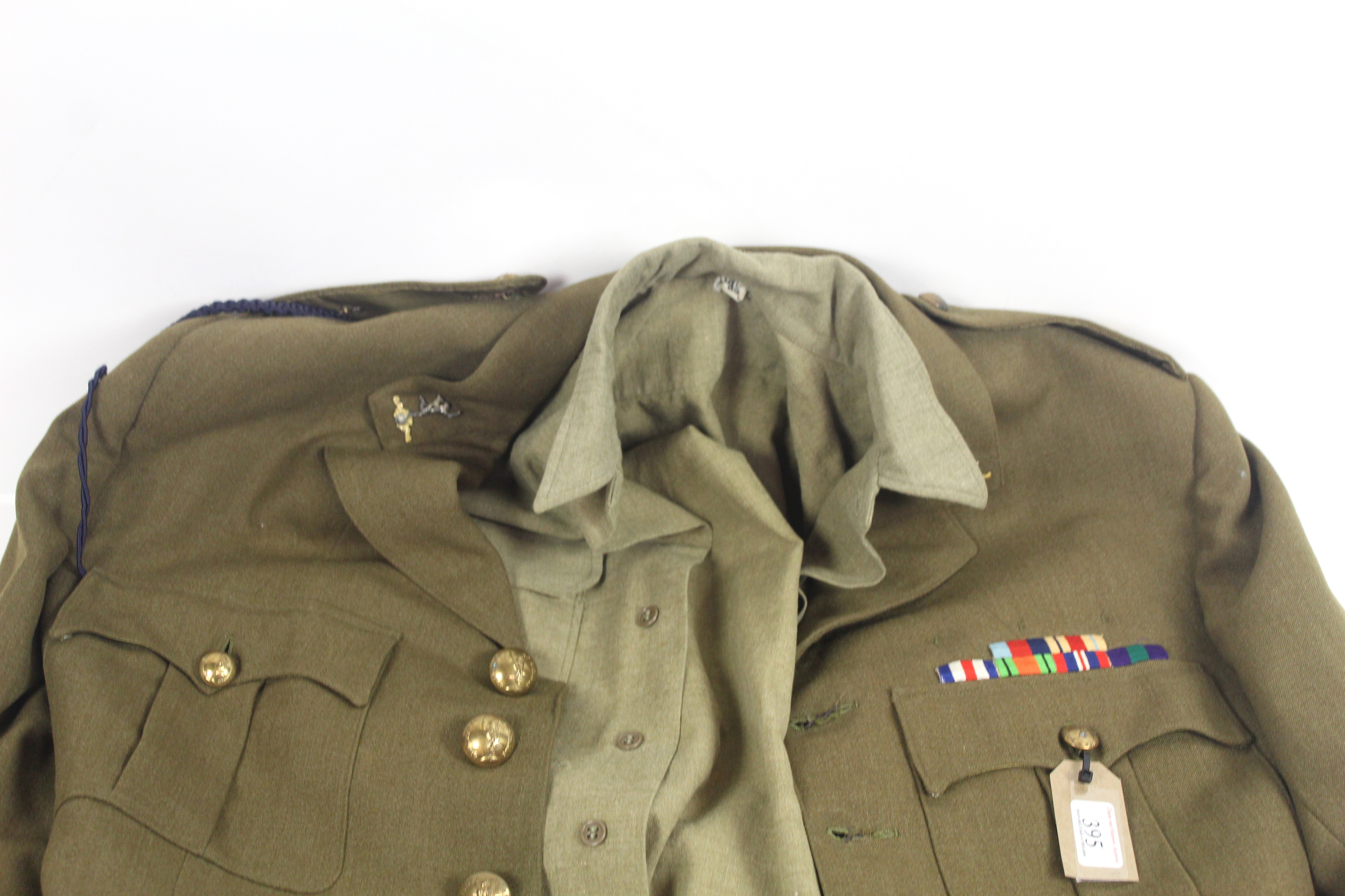 A WWII era Officers Royal Signals Service uniform, - Image 2 of 17