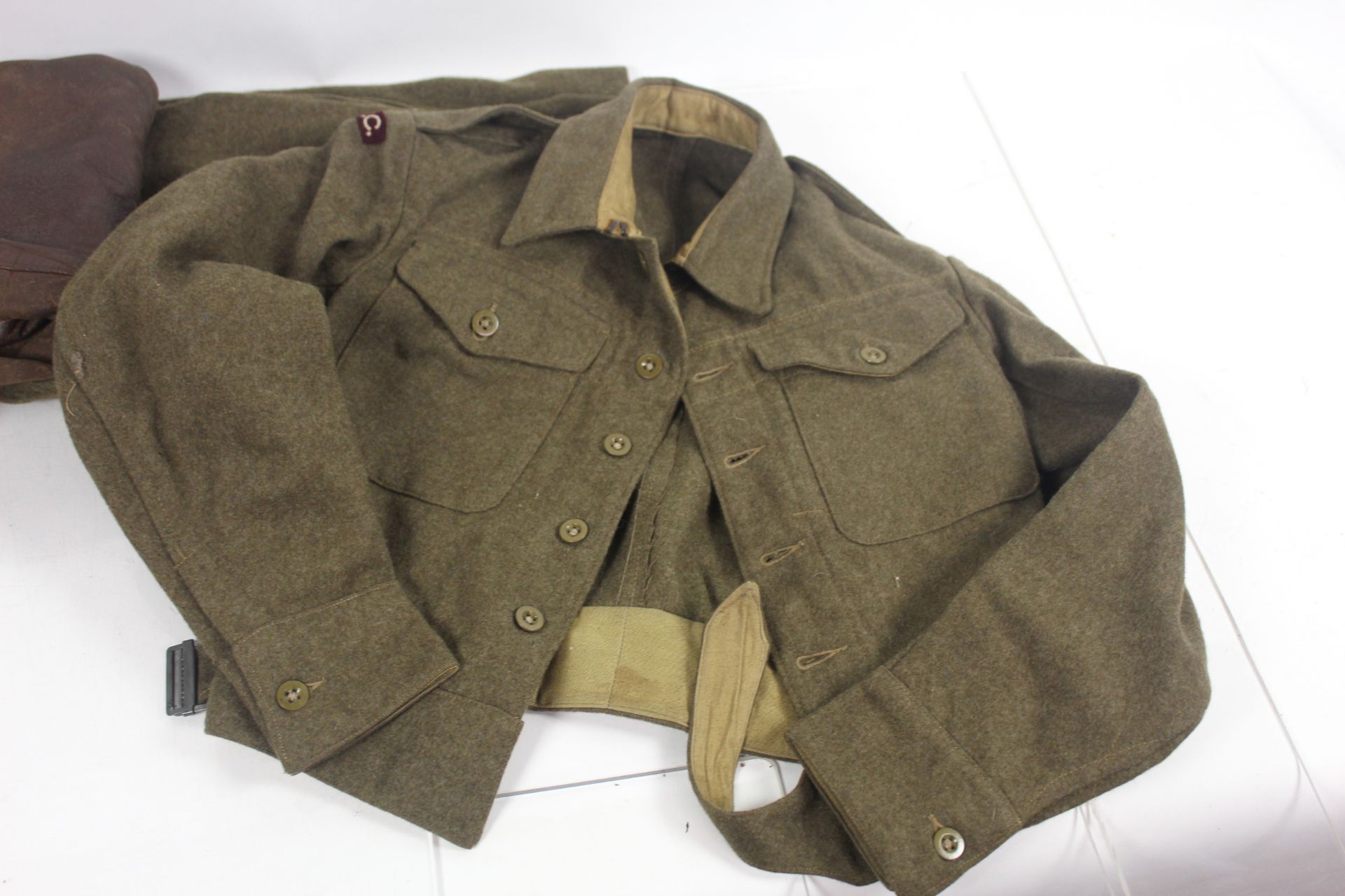 WWII uniforms including battle dress blouse and tr - Image 9 of 22