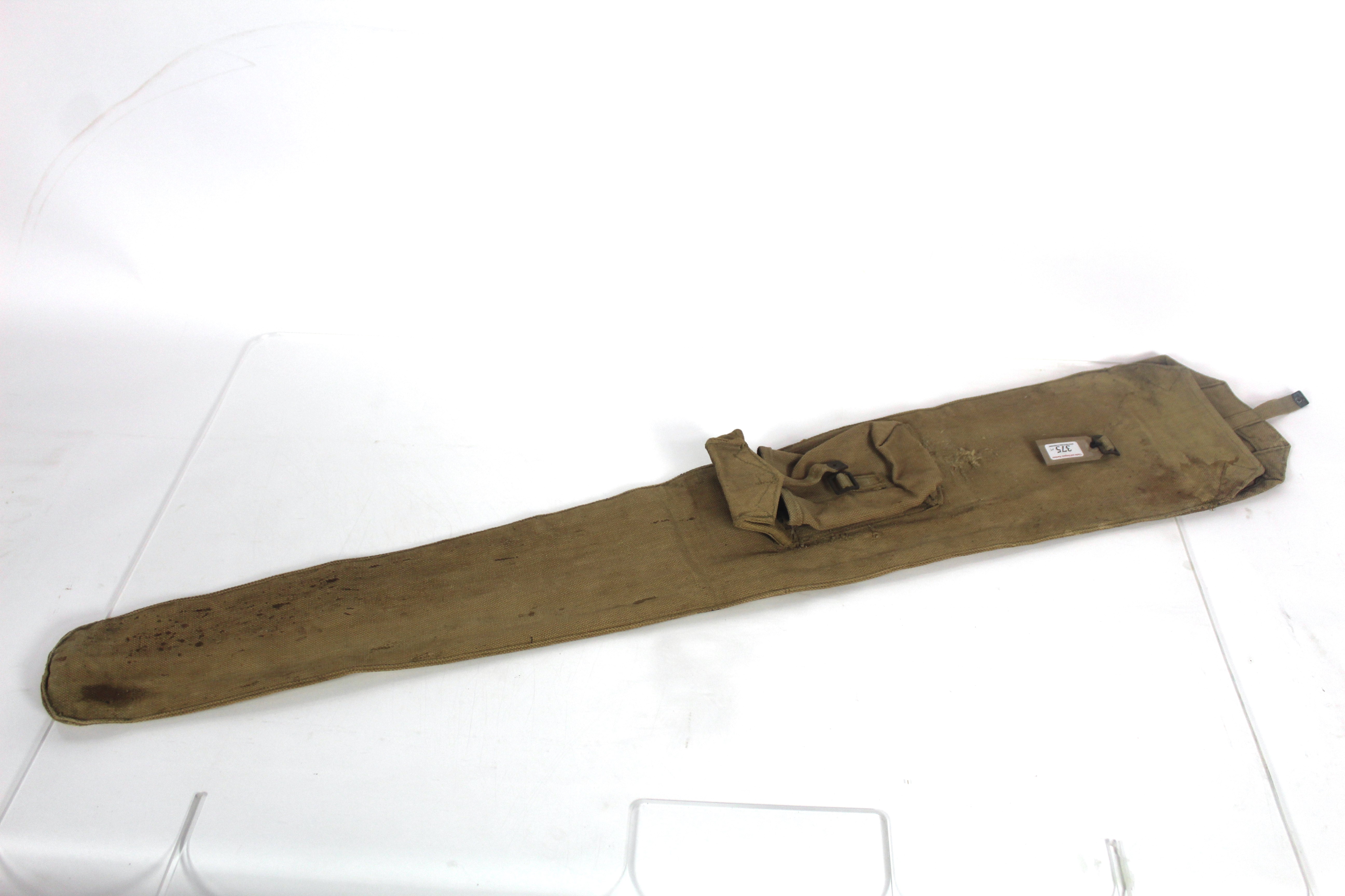 A WWII Era (dated 1942) canvas rifle slip with sid
