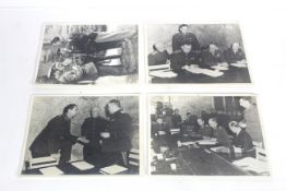 Four cleared photographs of Surrender Signing, one