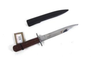 A WWII style German boot knife