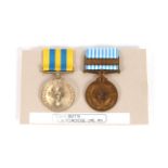 Two Korean medals to CSKX 8622719 D.H. Bowdidge Lm