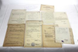 A WWII German collection of documents relating to