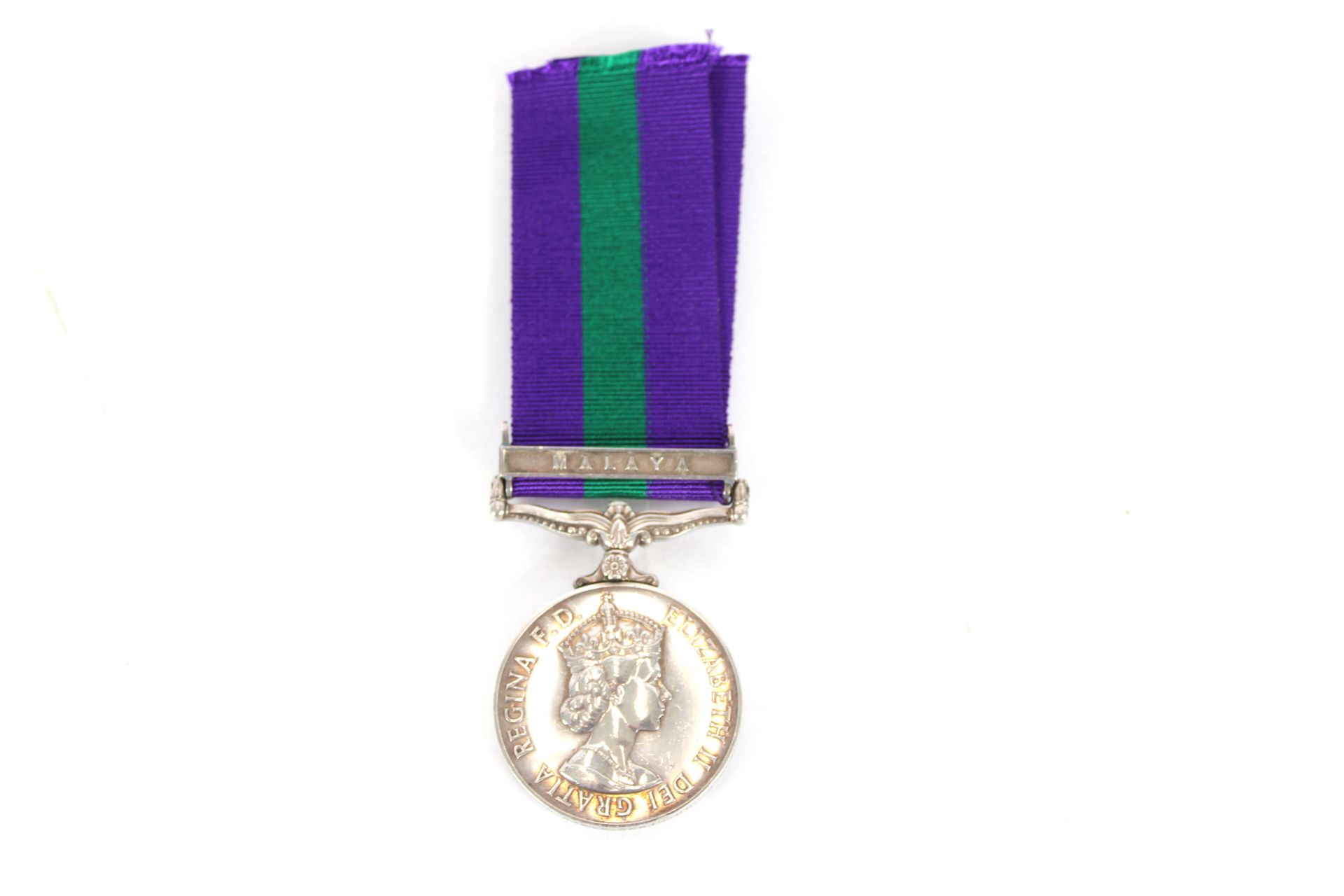A QEII G.S.M. with Malaya clasp to 23661855 Pte. R