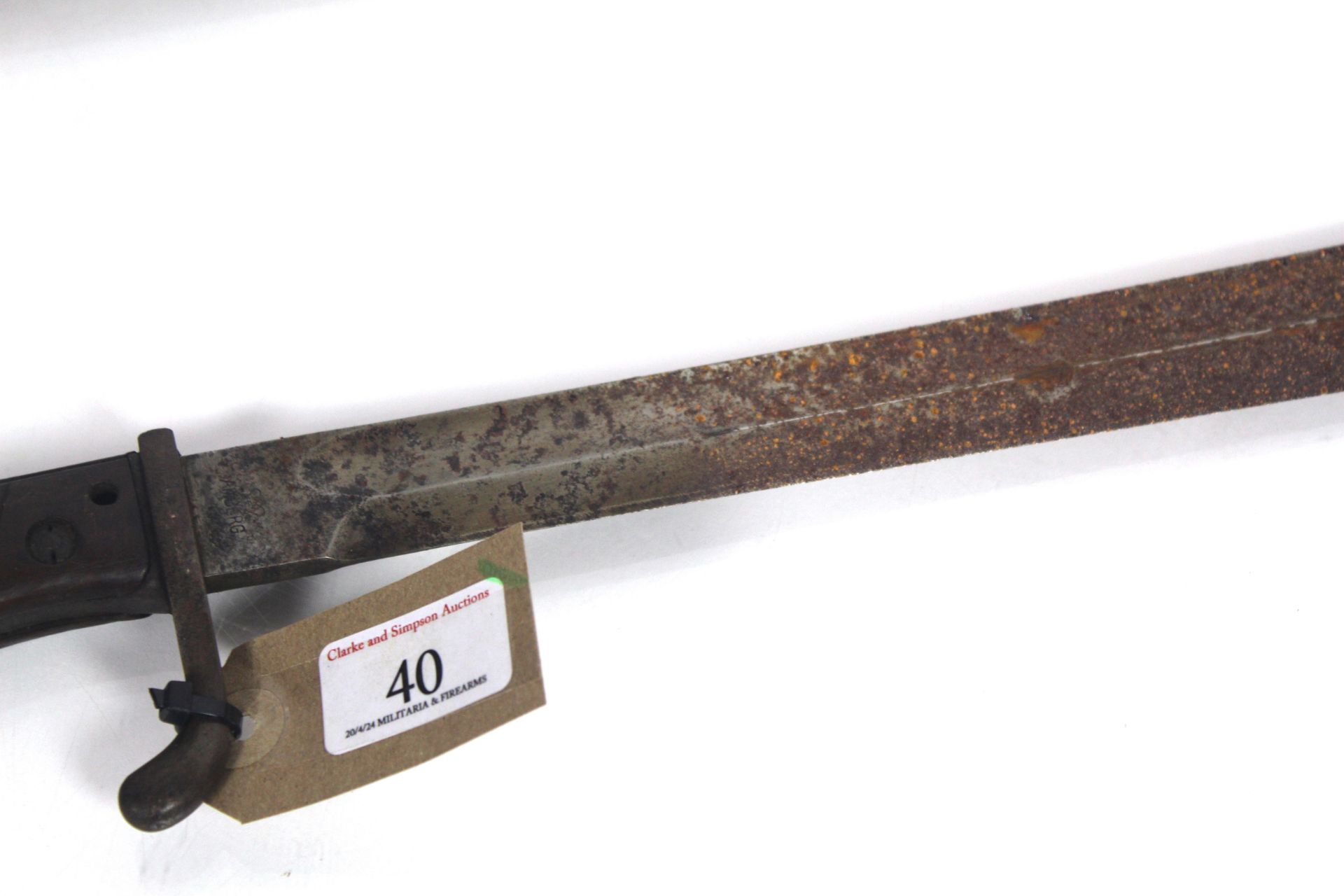 A German WWI model 98/05 bayonet with scabbard (NB - Image 3 of 10