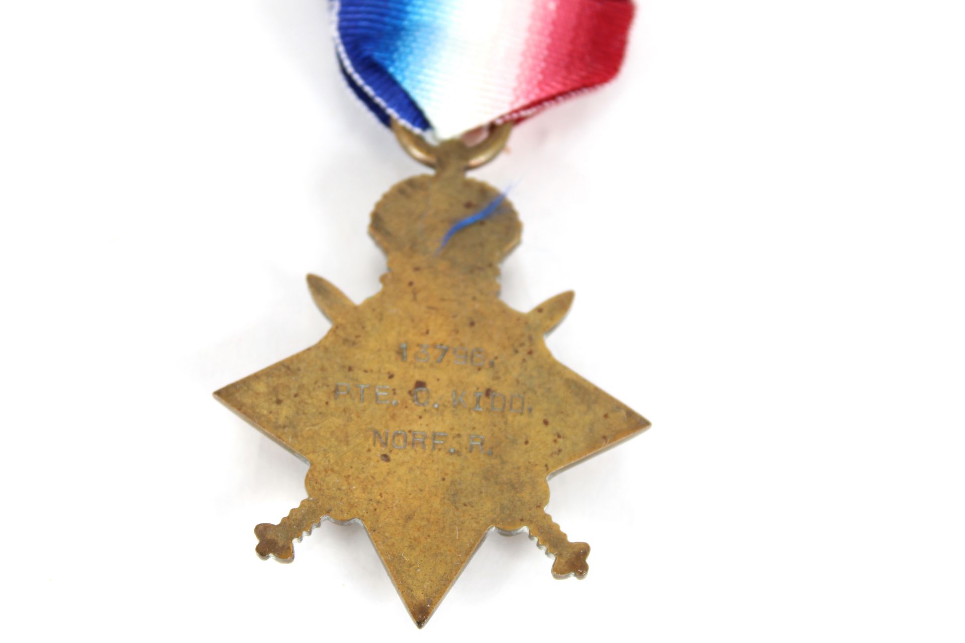 A WWI 1914/15 Star Trio with M.I.D. clasp to 13796 - Image 7 of 7