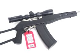 A .22 rim fire self-loading Ruger model 10-22 Carbine, Ser. No. 246-80066 with Hawke 9x40 scope,