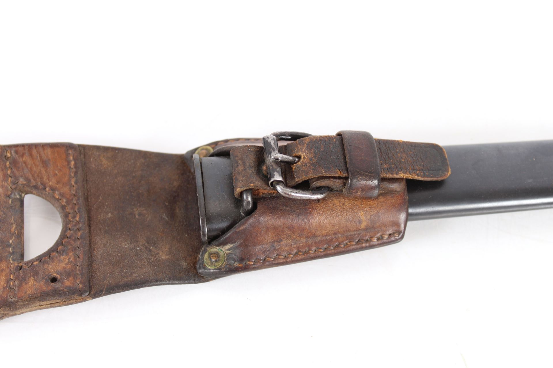A Swiss model 1889 bayonet (Scmidt-Rubin) with sca - Image 9 of 11