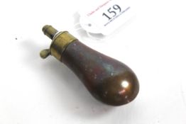 A miniature pistol flask for a muff pistol (replac