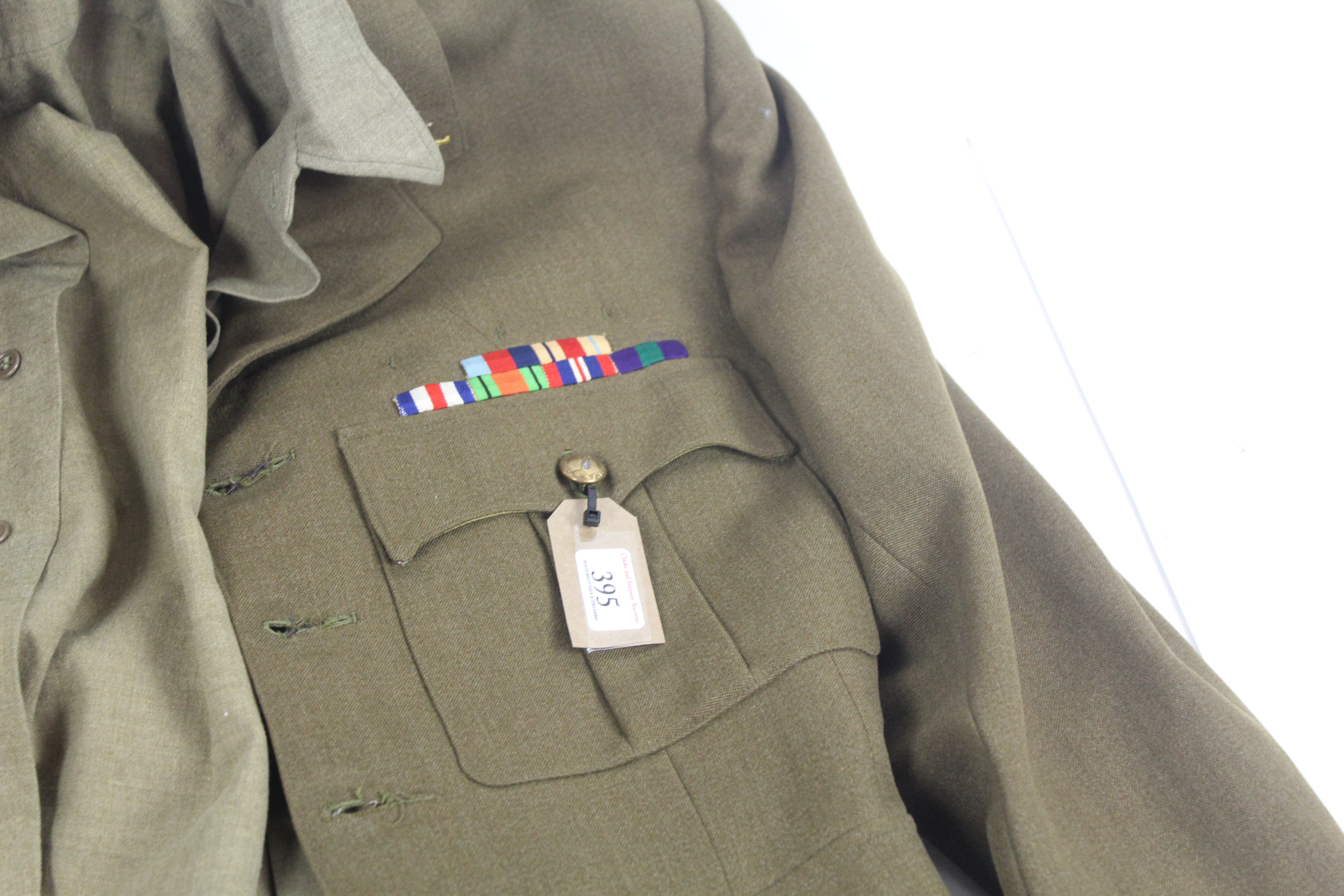 A WWII era Officers Royal Signals Service uniform, - Image 4 of 17