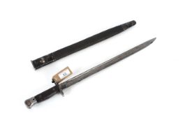 A British model 1907 bayonet and scabbard by Wilki