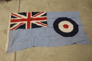 An RAF flag marked A.M. 1942