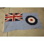 An RAF flag marked A.M. 1942