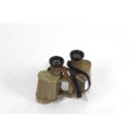 A pair of WWII era German binoculars marked 6x30 a