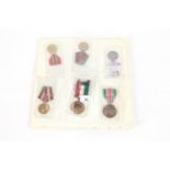 Six various medals