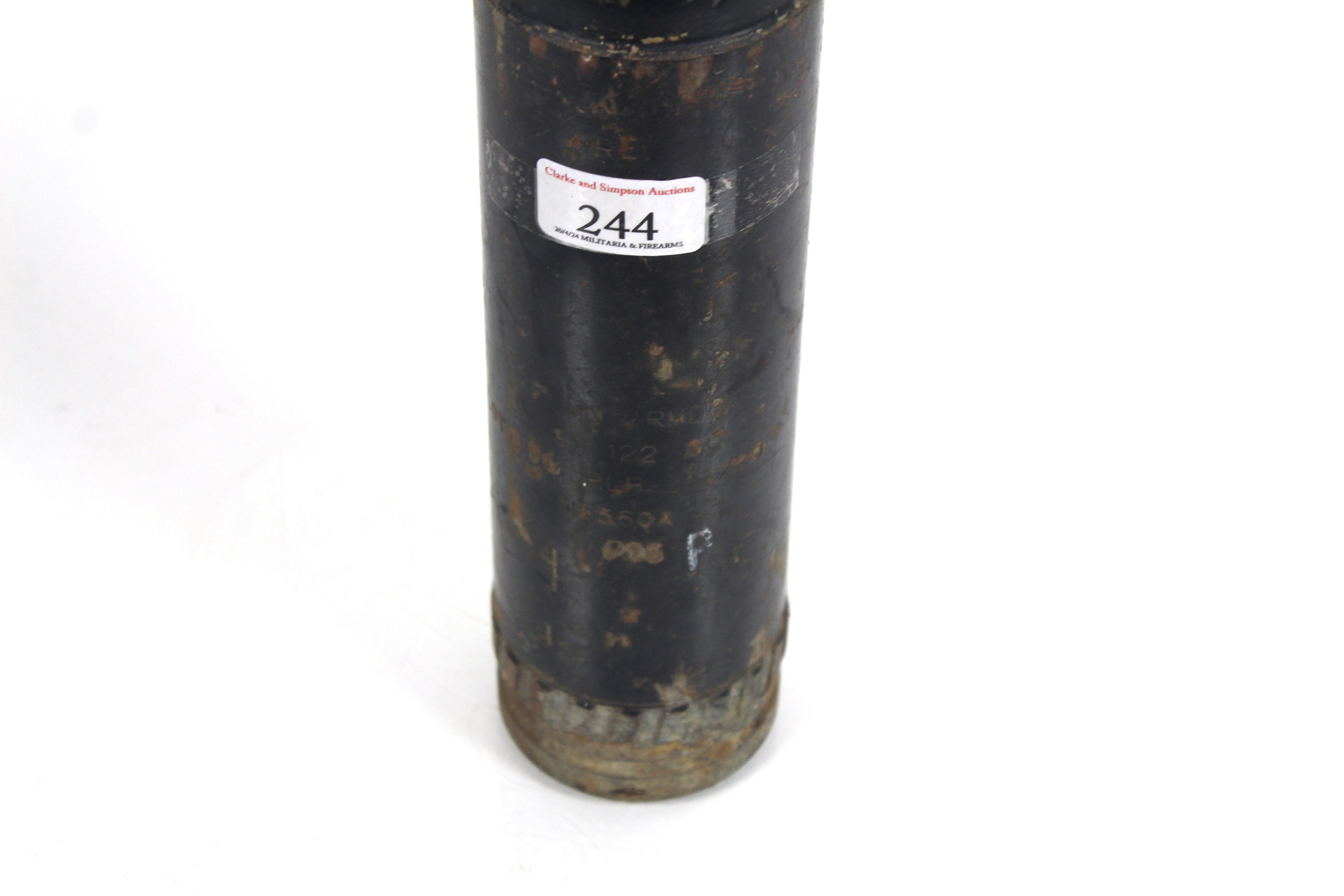 A 76,mm shell head, dated 1/89 and inert - Image 3 of 4