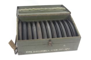 A WWII era Bren gun magazine box containing full s