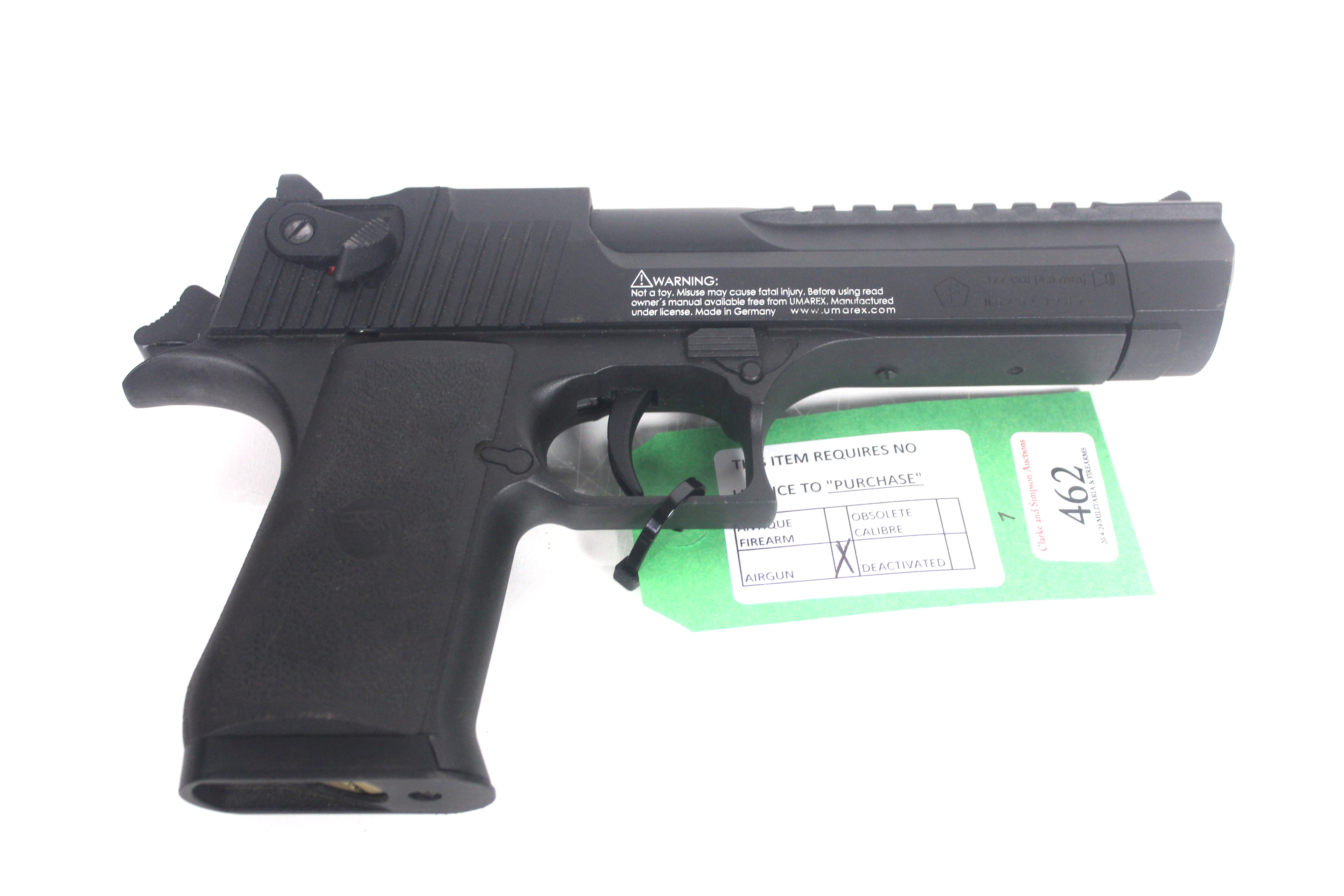 A Magnum Research Desert Eagle .177 Cal. Co2 air p - Image 6 of 10