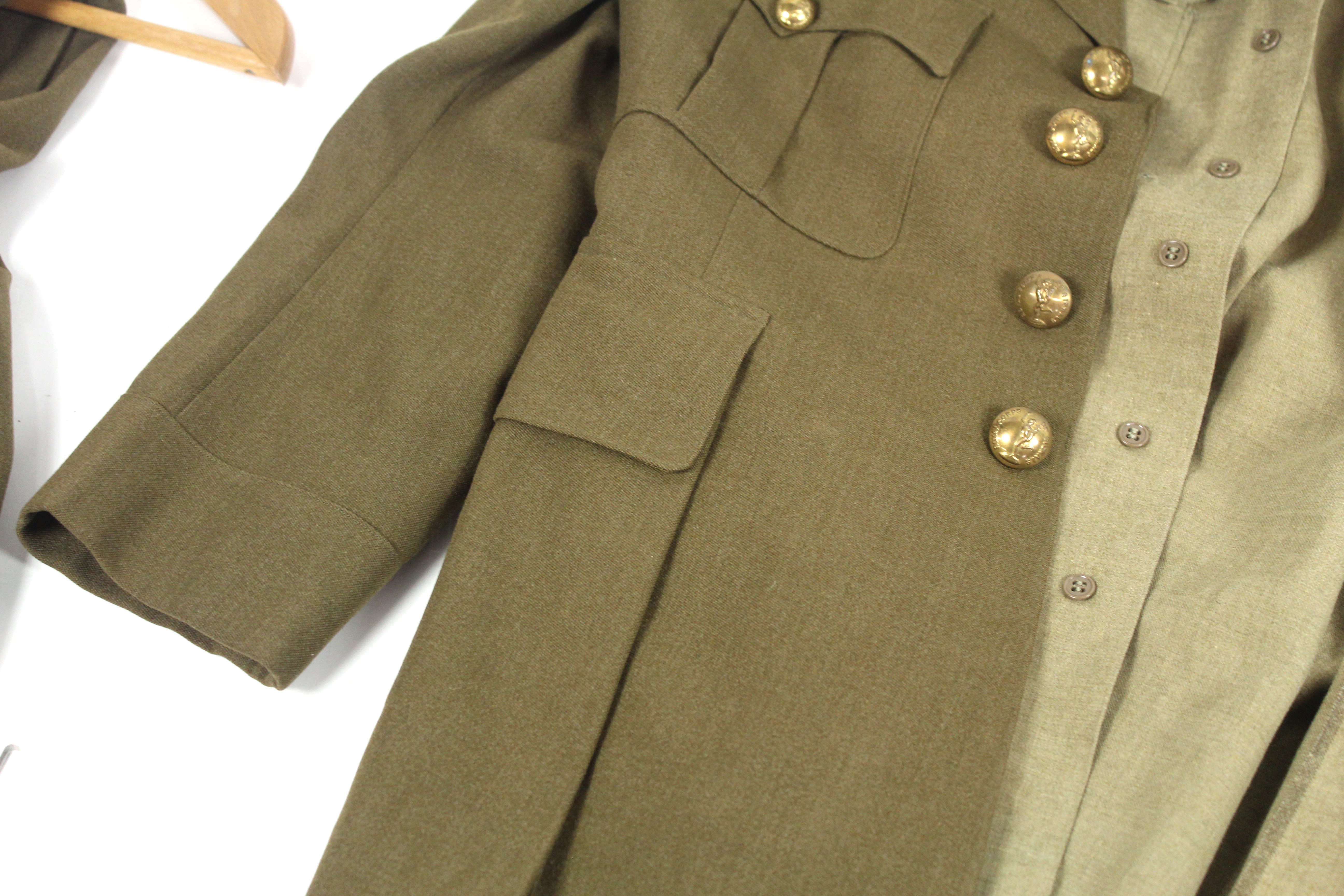 A WWII era Officers Royal Signals Service uniform, - Image 5 of 17