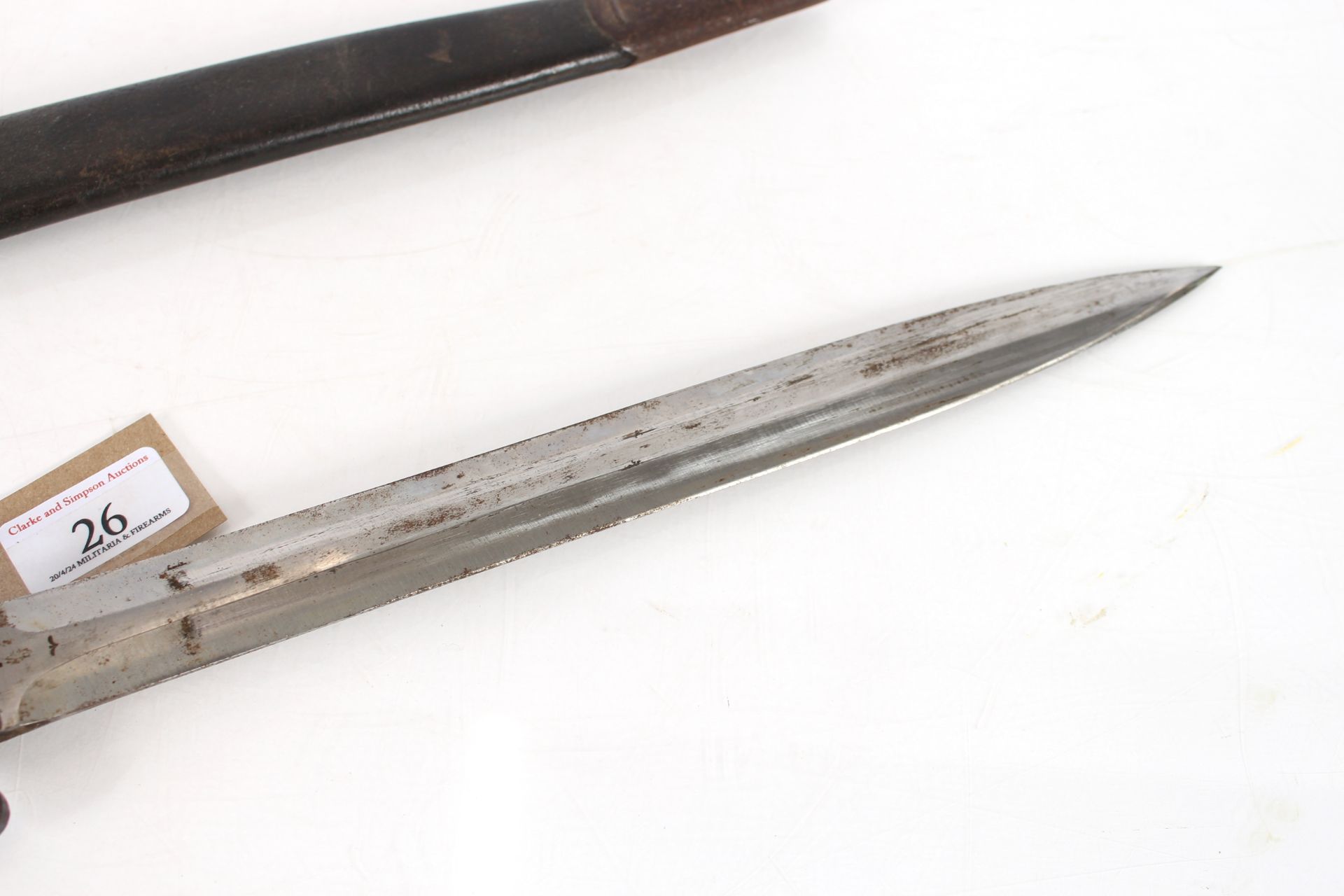 A British model 1888 MkIII bayonet and scabbard by - Image 4 of 8