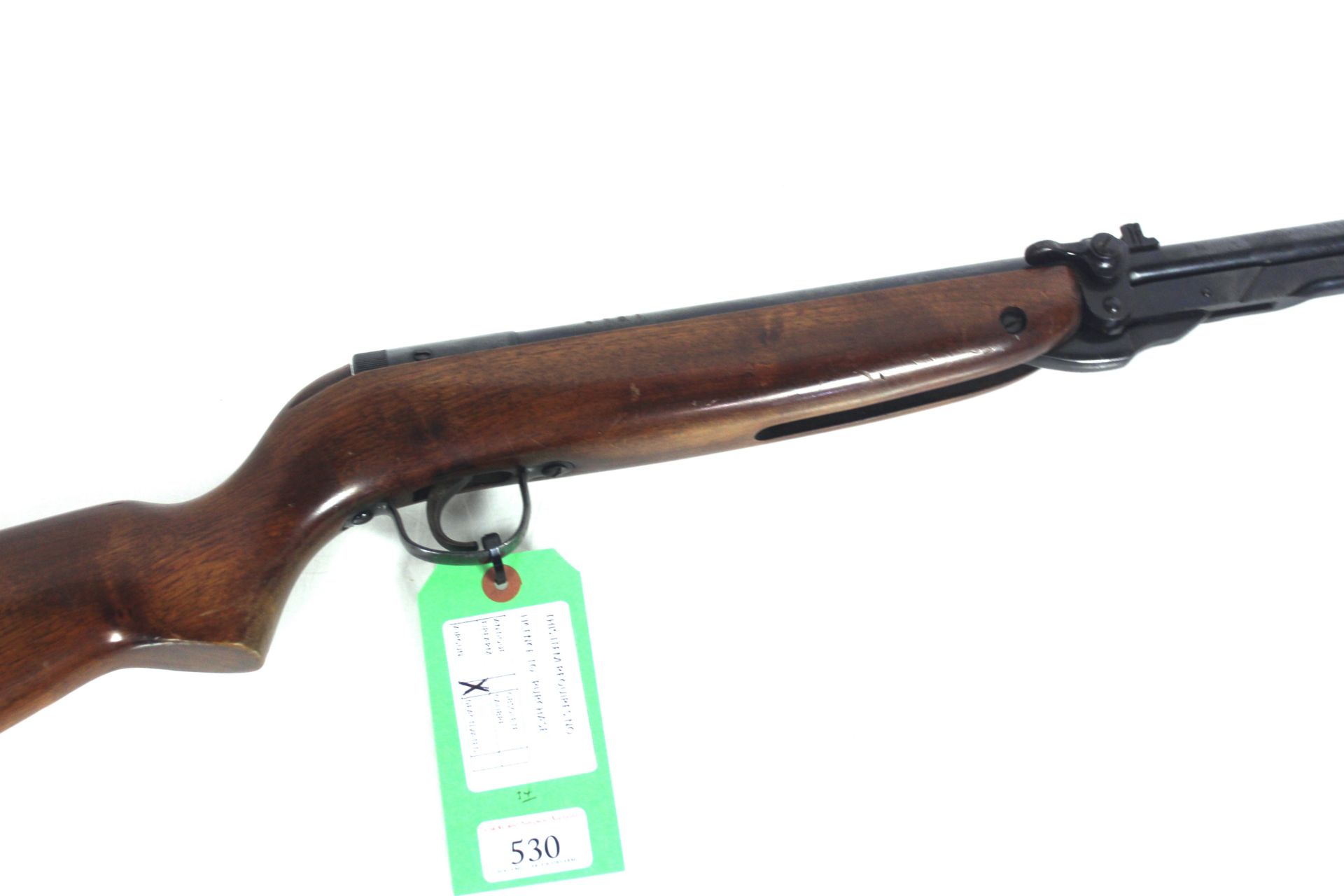 A Webley MkIII .22 Cal. air rifle, Ser. No. 35166,