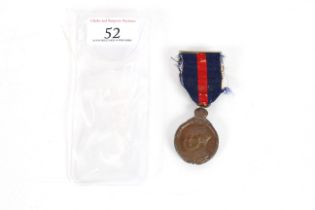 An ERVII 1902 Coronation medal (bronze version)