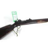 A mid 19th Century German percussion target rifle