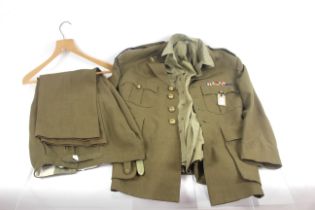 A WWII era Officers Royal Signals Service uniform,