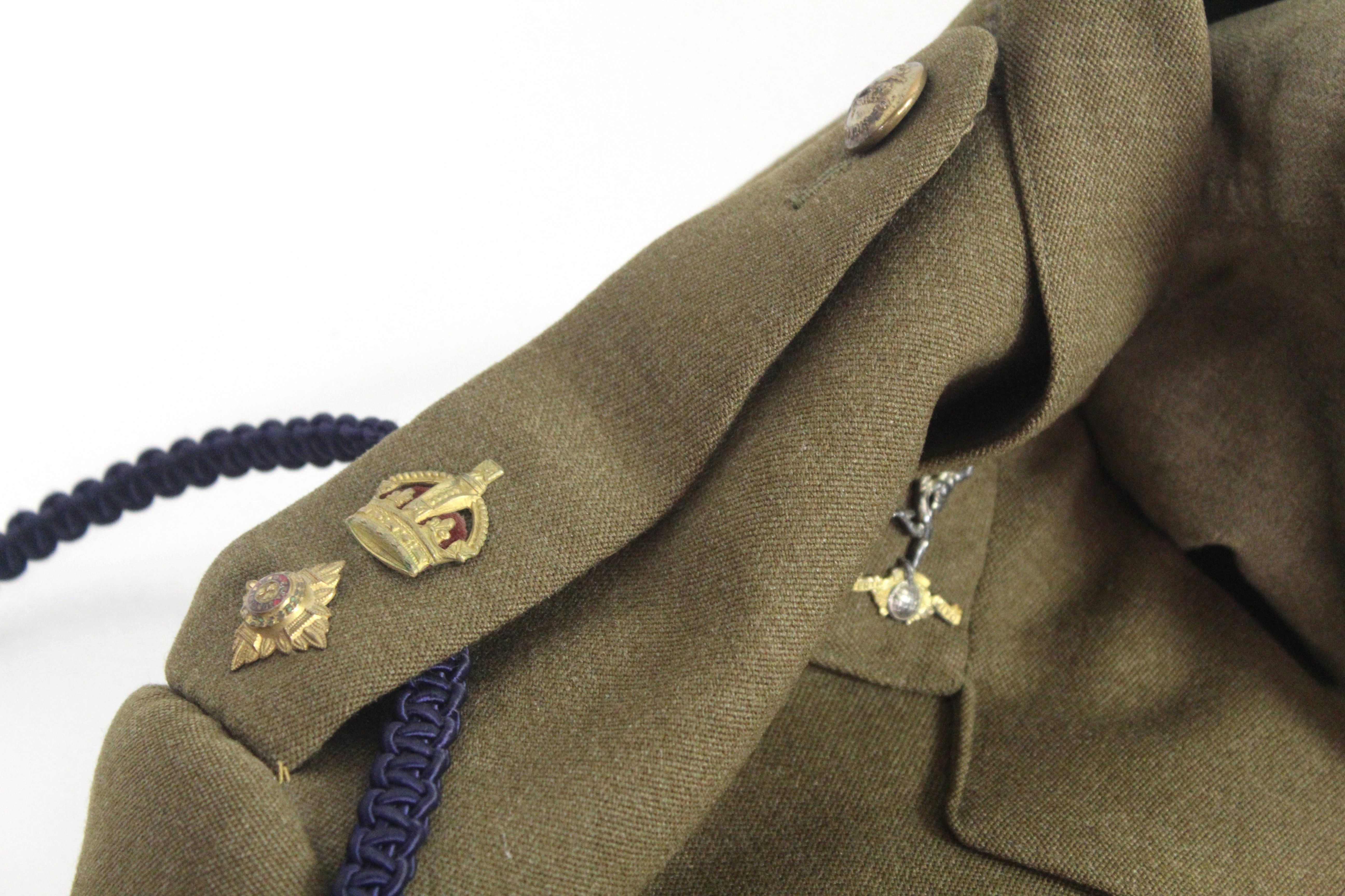 A WWII era Officers Royal Signals Service uniform, - Image 10 of 17