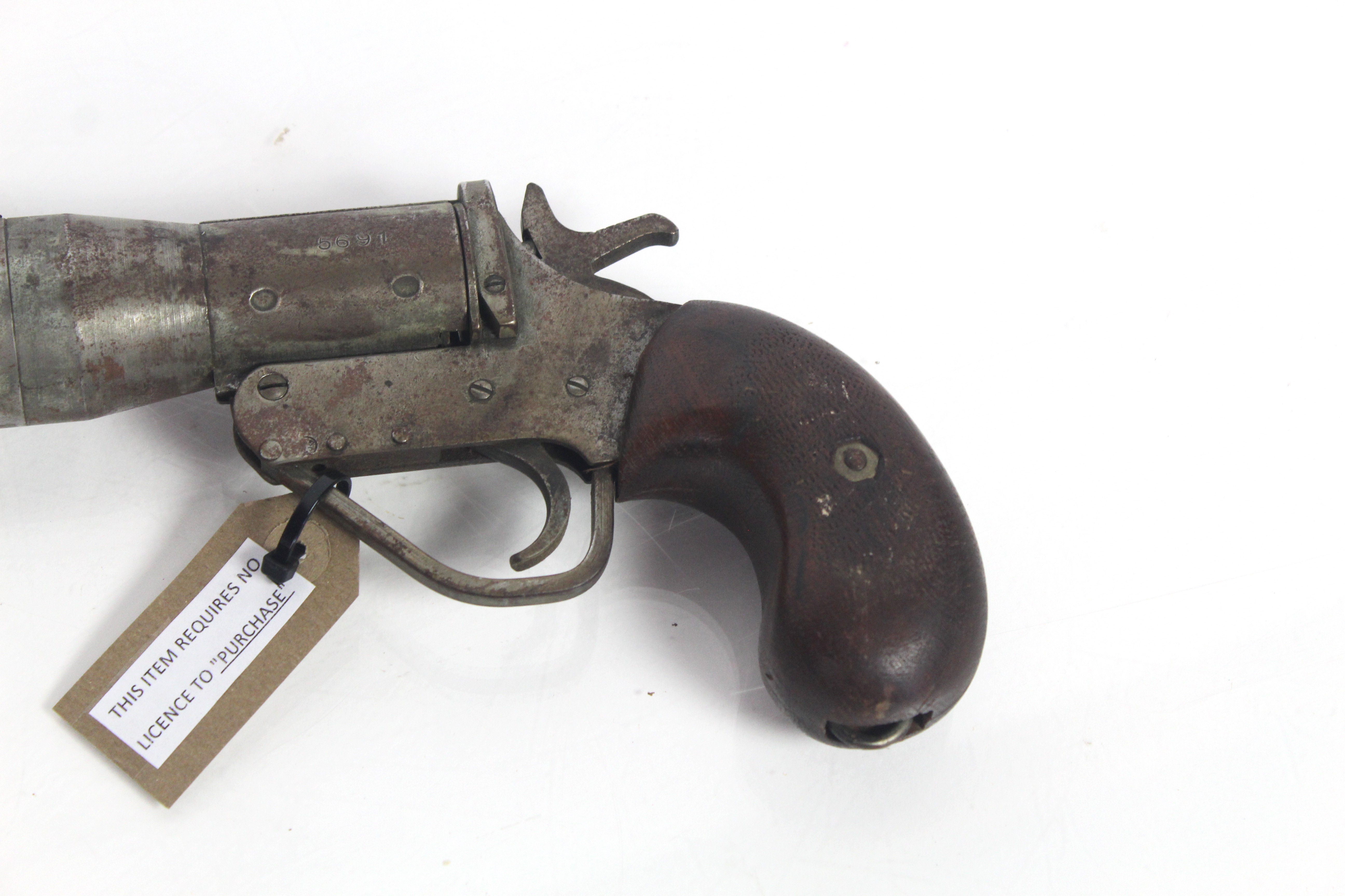 A vintage "Schermuly" style line throwing gun (no - Image 8 of 9