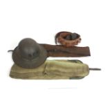 A mixed lot including 1941 dated Zuckerman helmet,