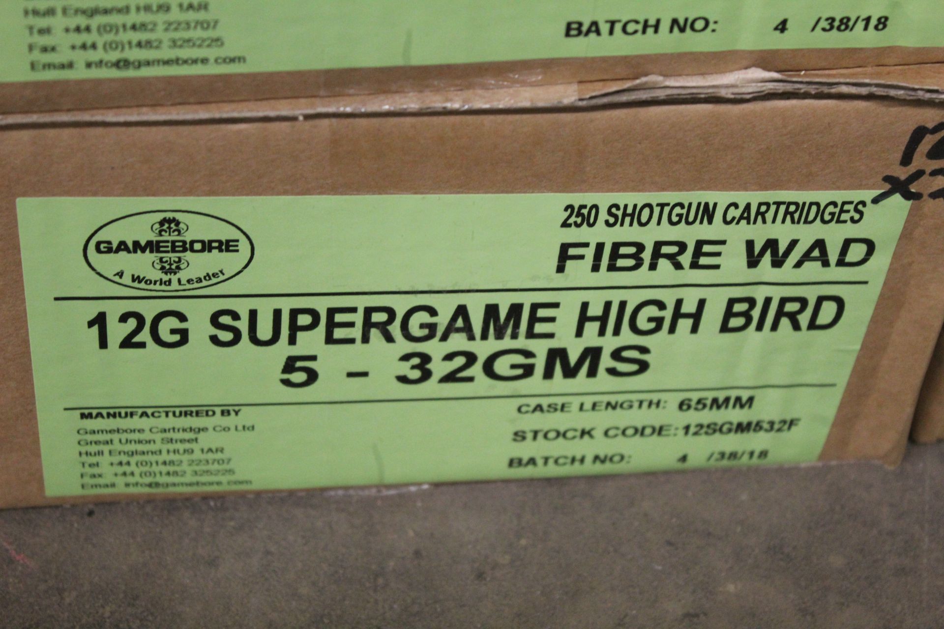 Two unopened outer boxes (500 cartridges) Gamebore - Image 2 of 3