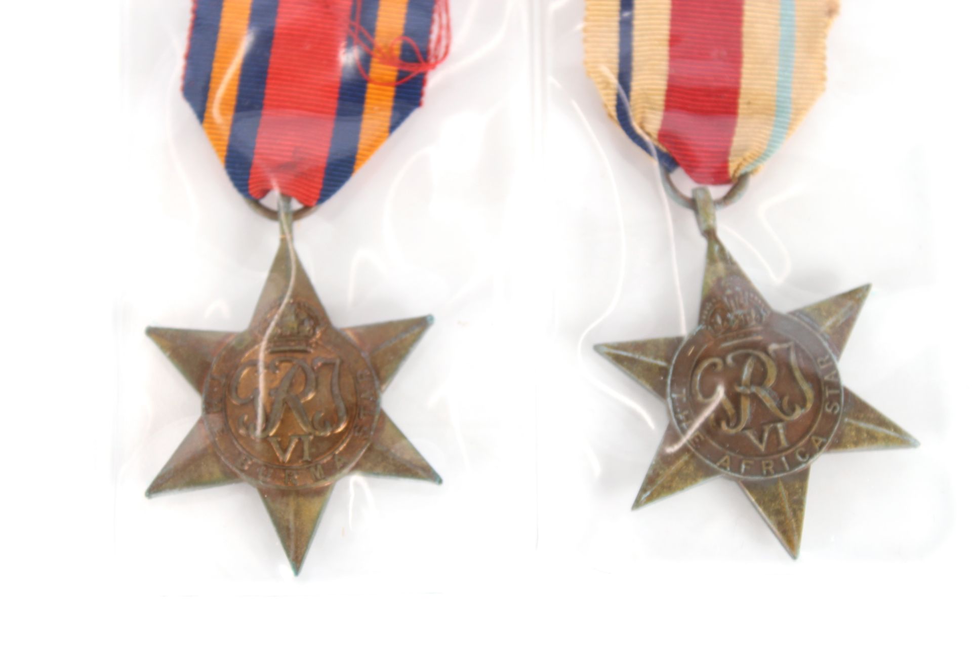 Six WWII medals including Burma and Africa Stars - Image 6 of 7