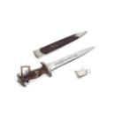 A Third Reich S>a. dress dagger with scabbard (NB