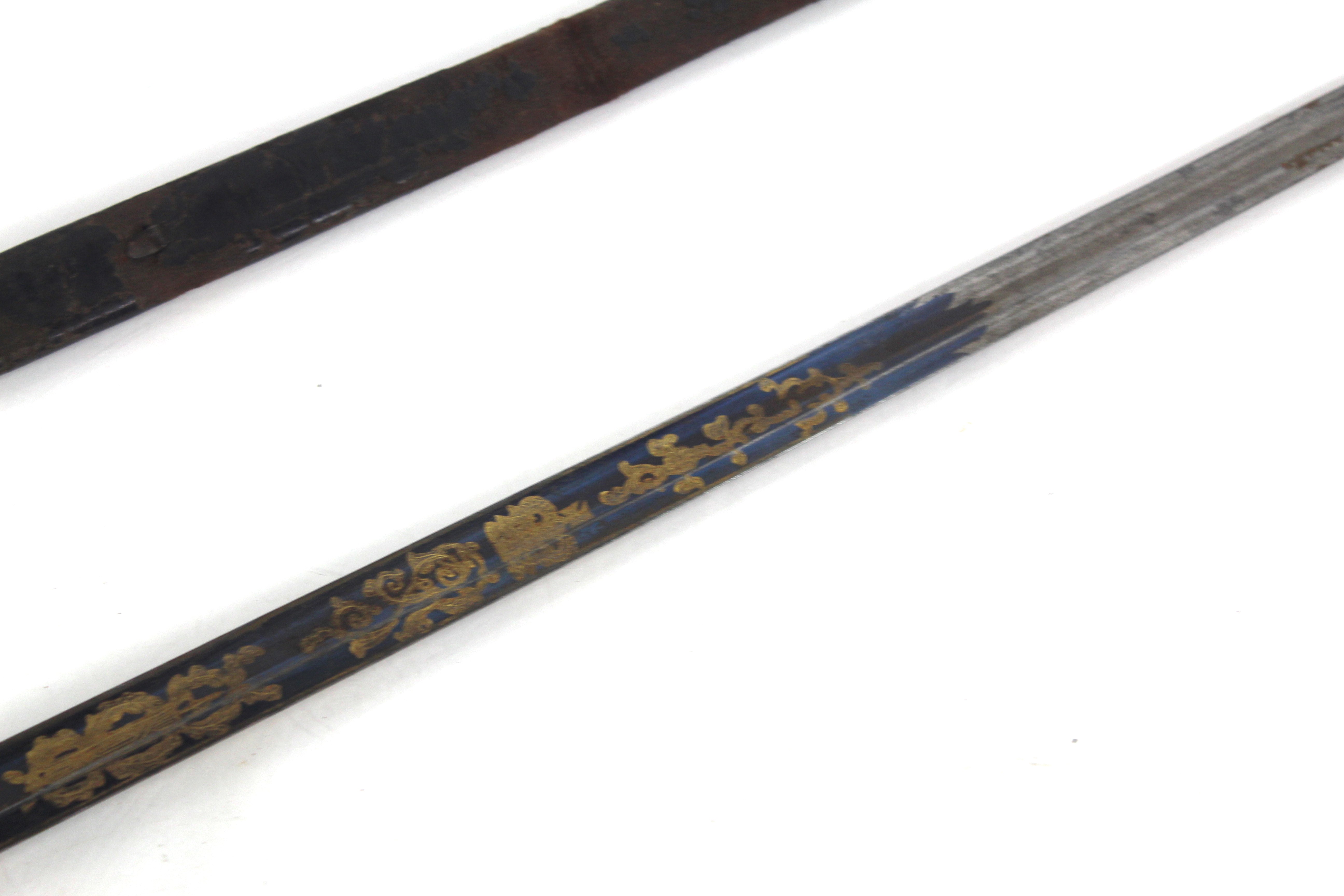 A 1796 Infantry Officers sword with good blue and - Image 4 of 14