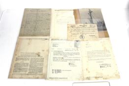 A German WWII era group of various documents to Lu