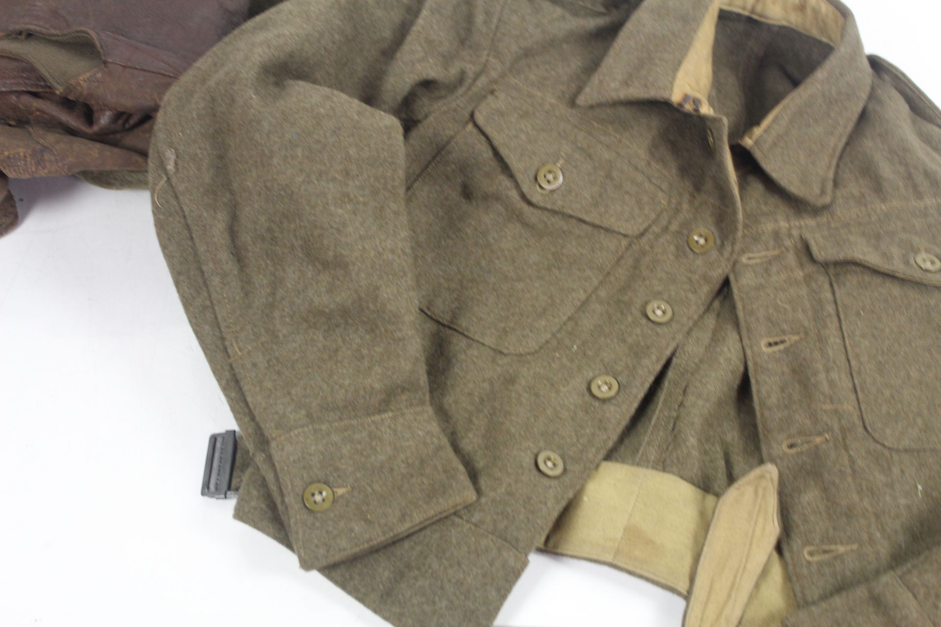 WWII uniforms including battle dress blouse and tr - Image 11 of 22