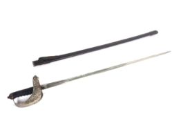 An M1897 GRV Infantry Officers sword with leather