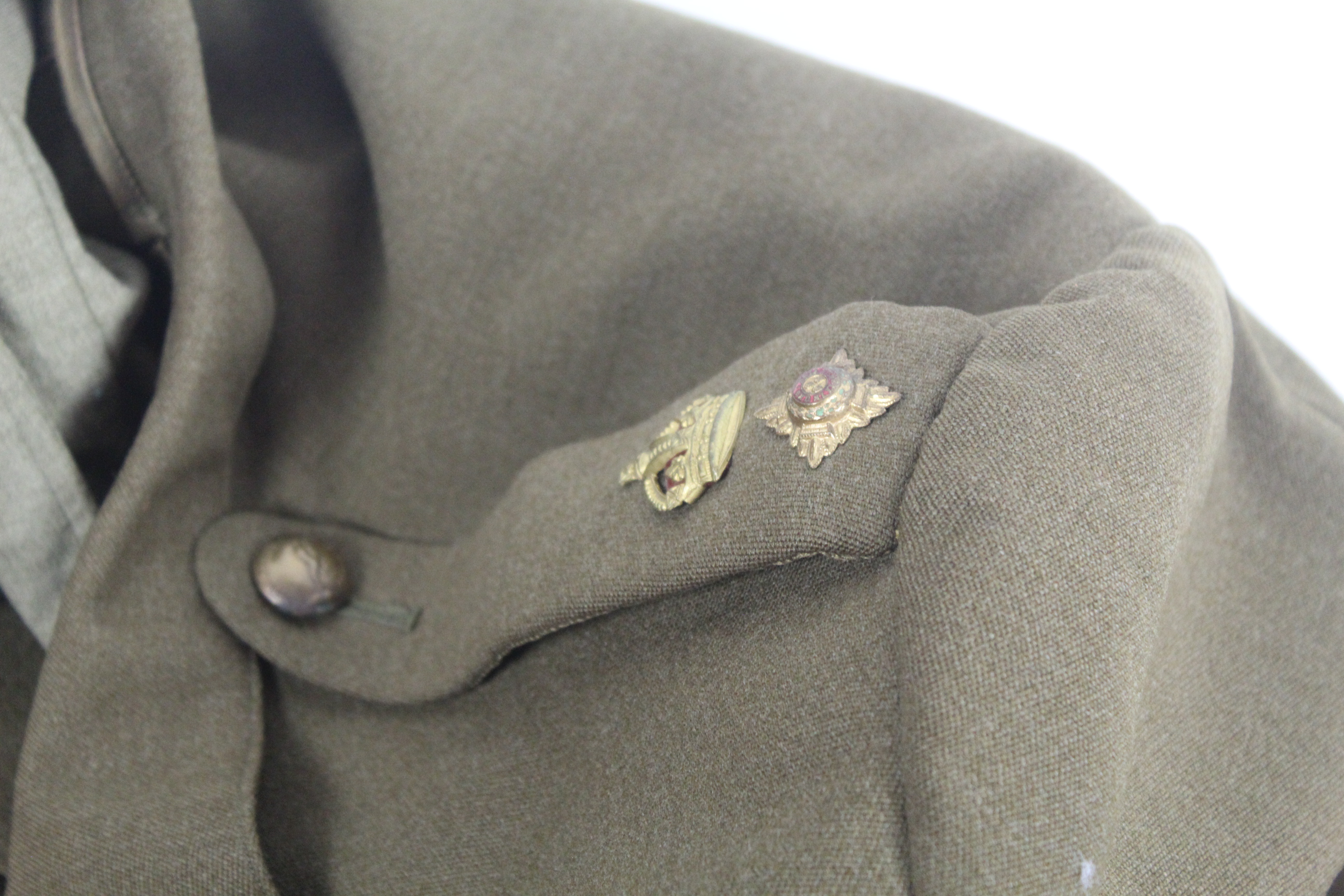 A WWII era Officers Royal Signals Service uniform, - Image 11 of 17