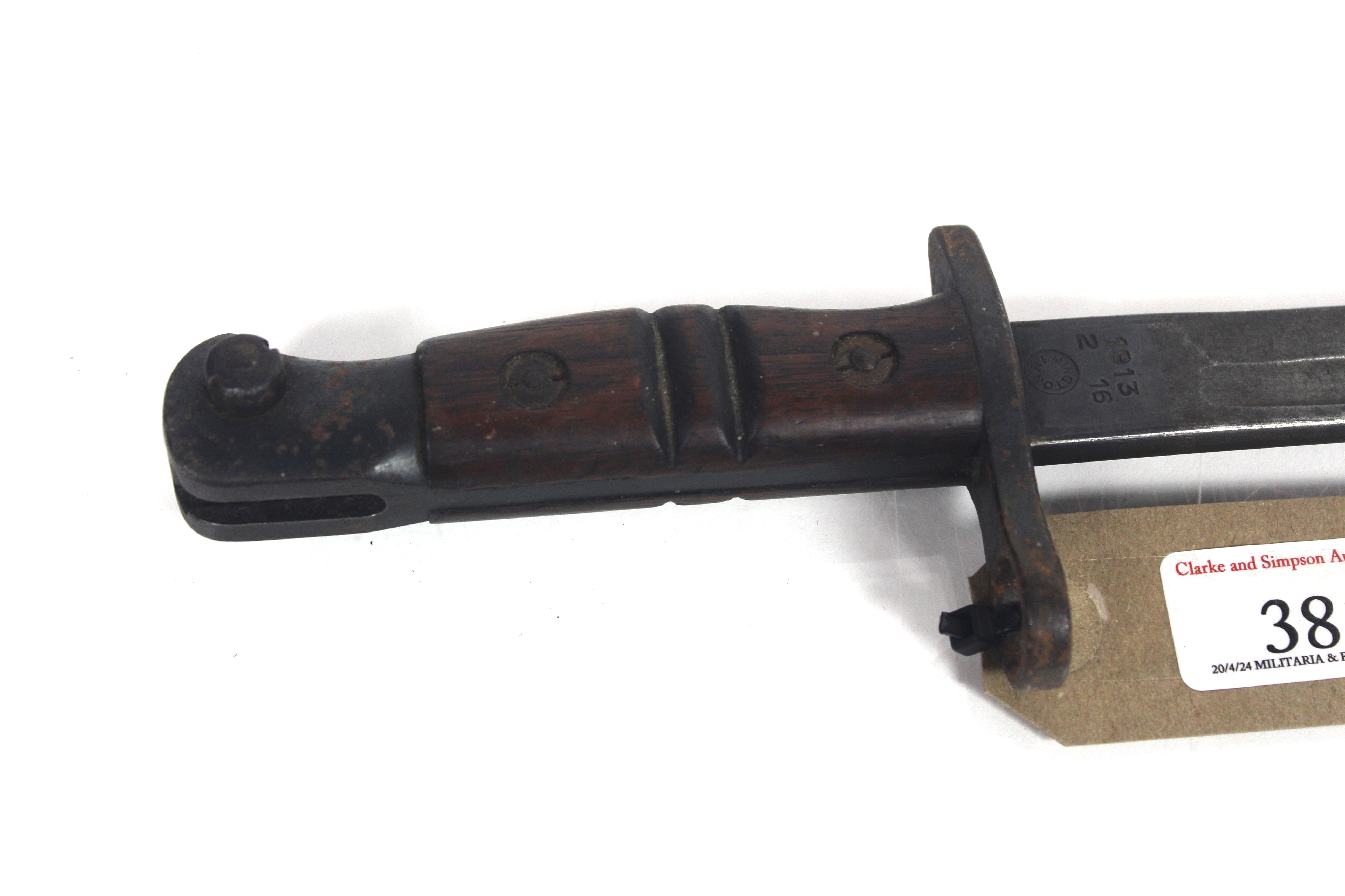 A Remington 1913 bayonet with scabbard - Image 7 of 10