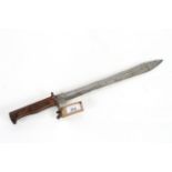 A German model 1898/05 saw back bayonet, 1st Patt