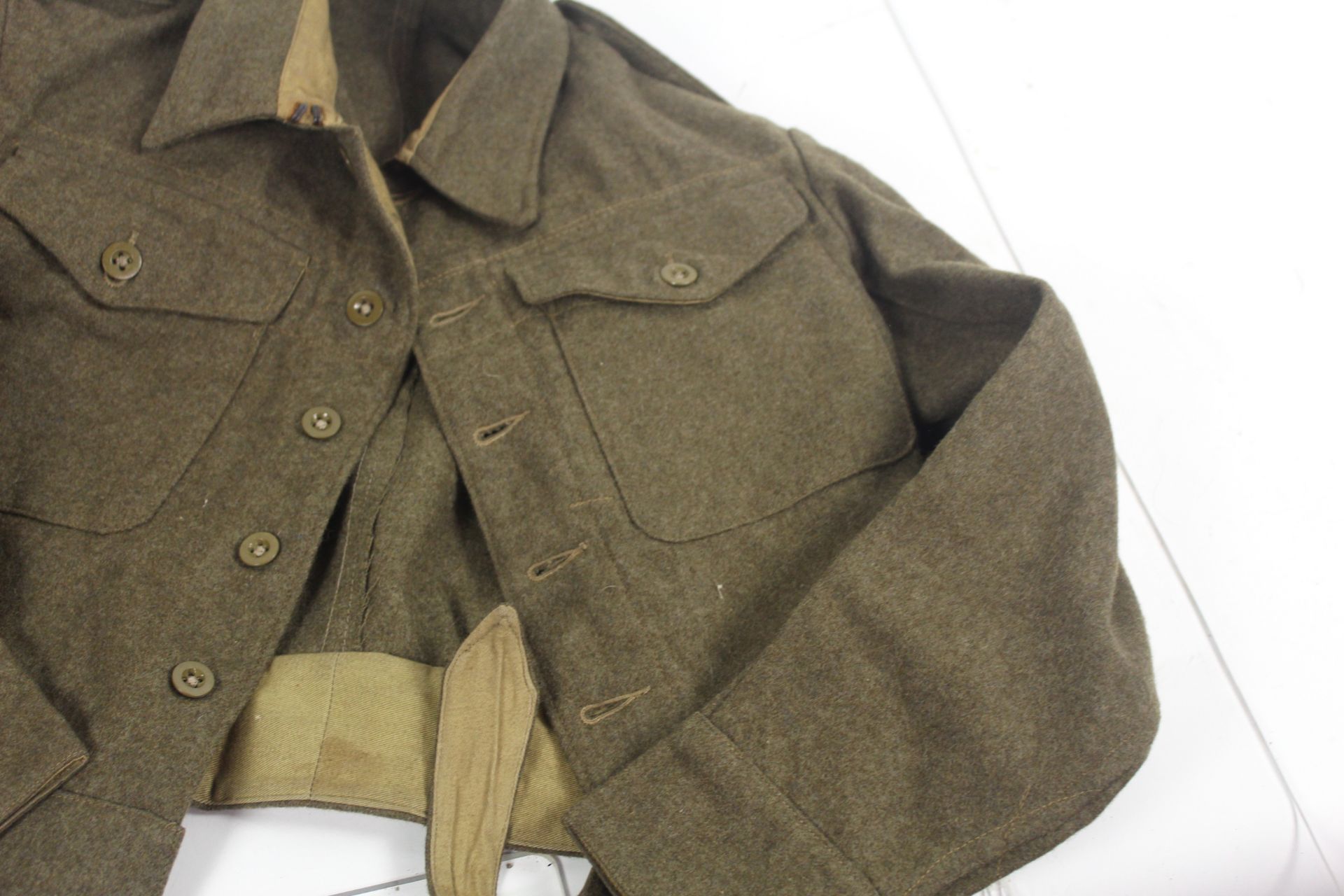 WWII uniforms including battle dress blouse and tr - Image 12 of 22