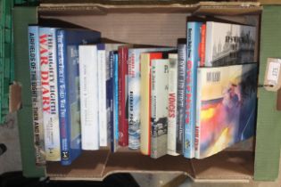 A box of military related books