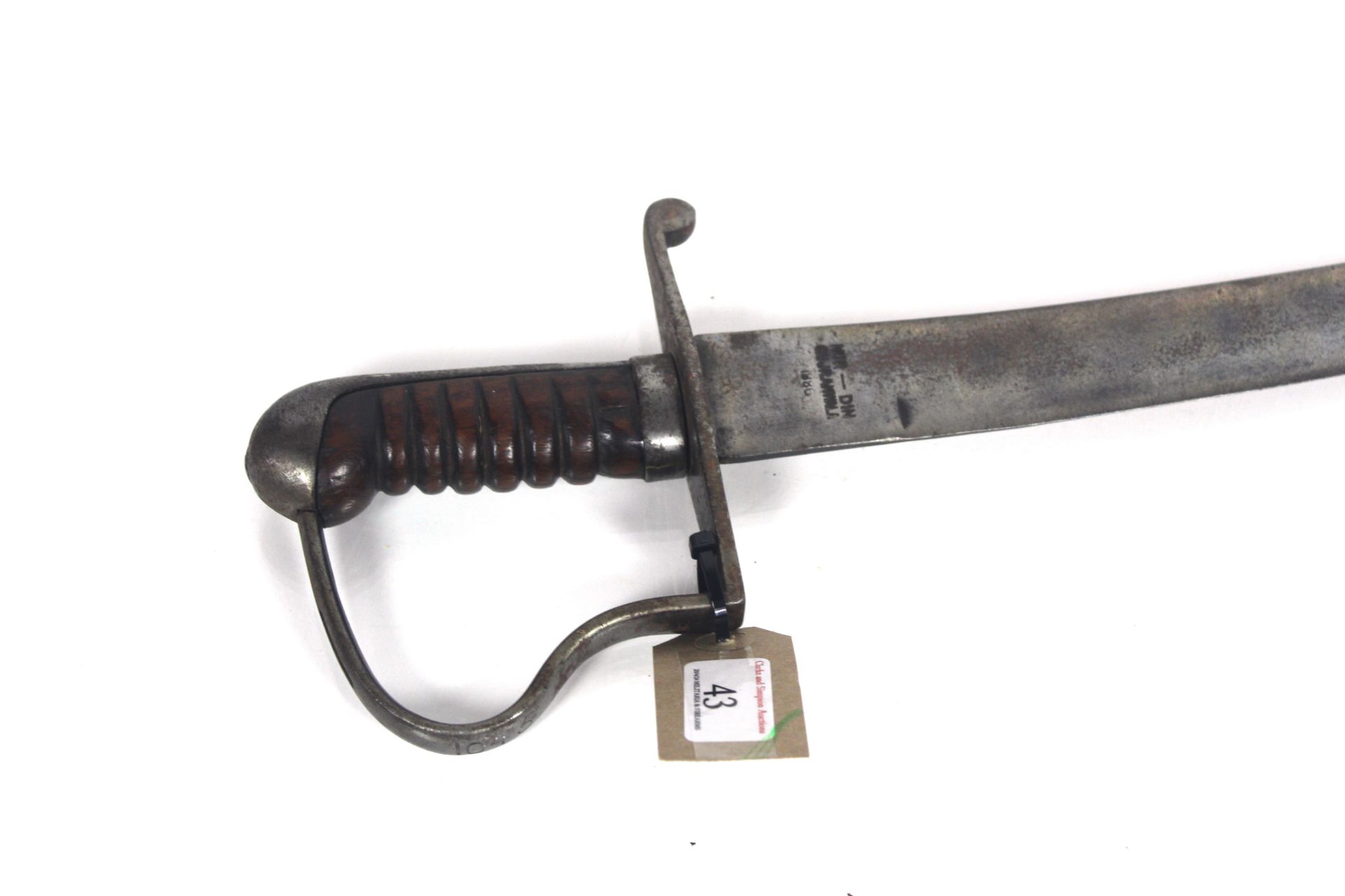 A Cavalry style sabre dated 1886, blade with India - Image 2 of 8