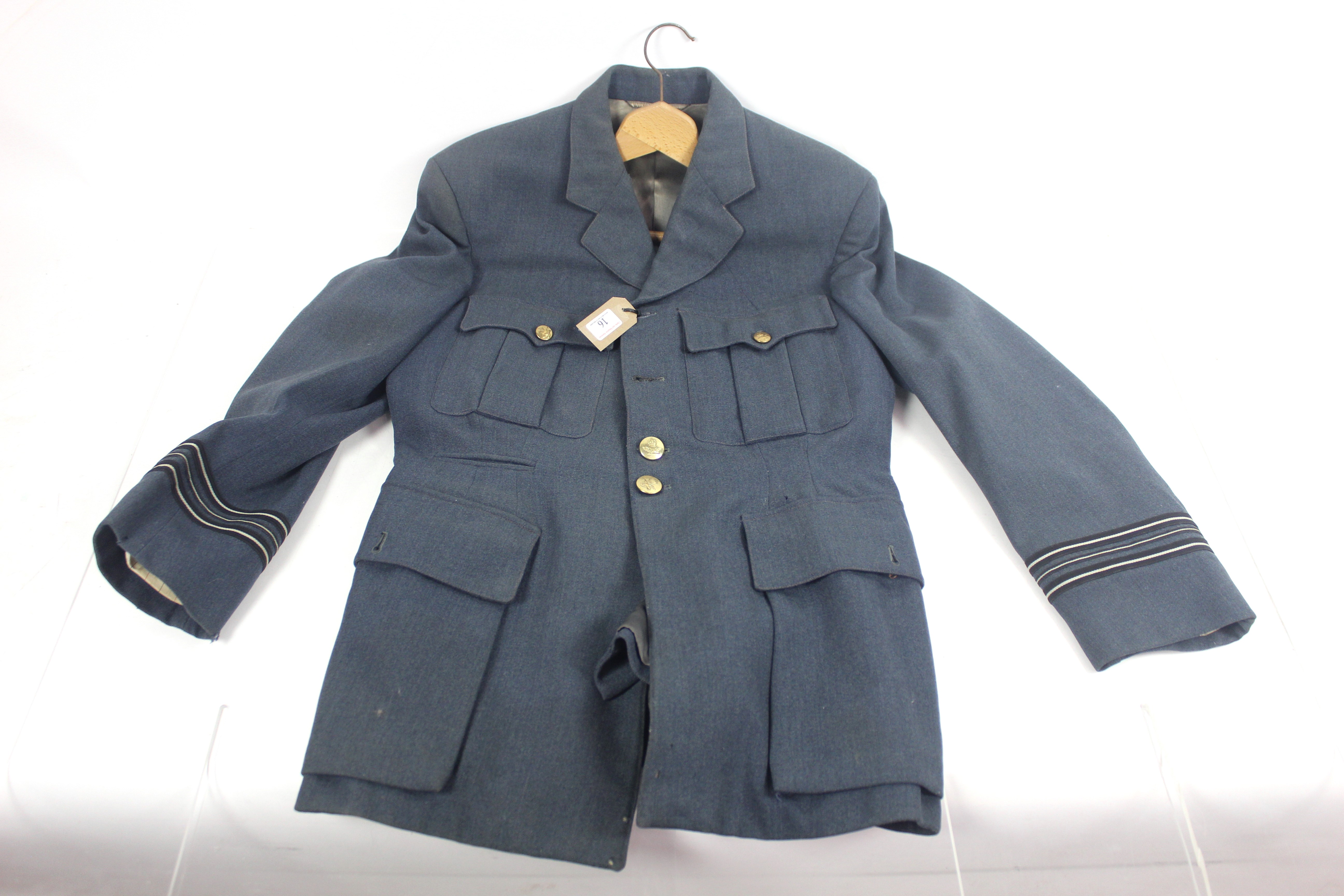 An R.A.F. Officers service jacket with Kings Crown