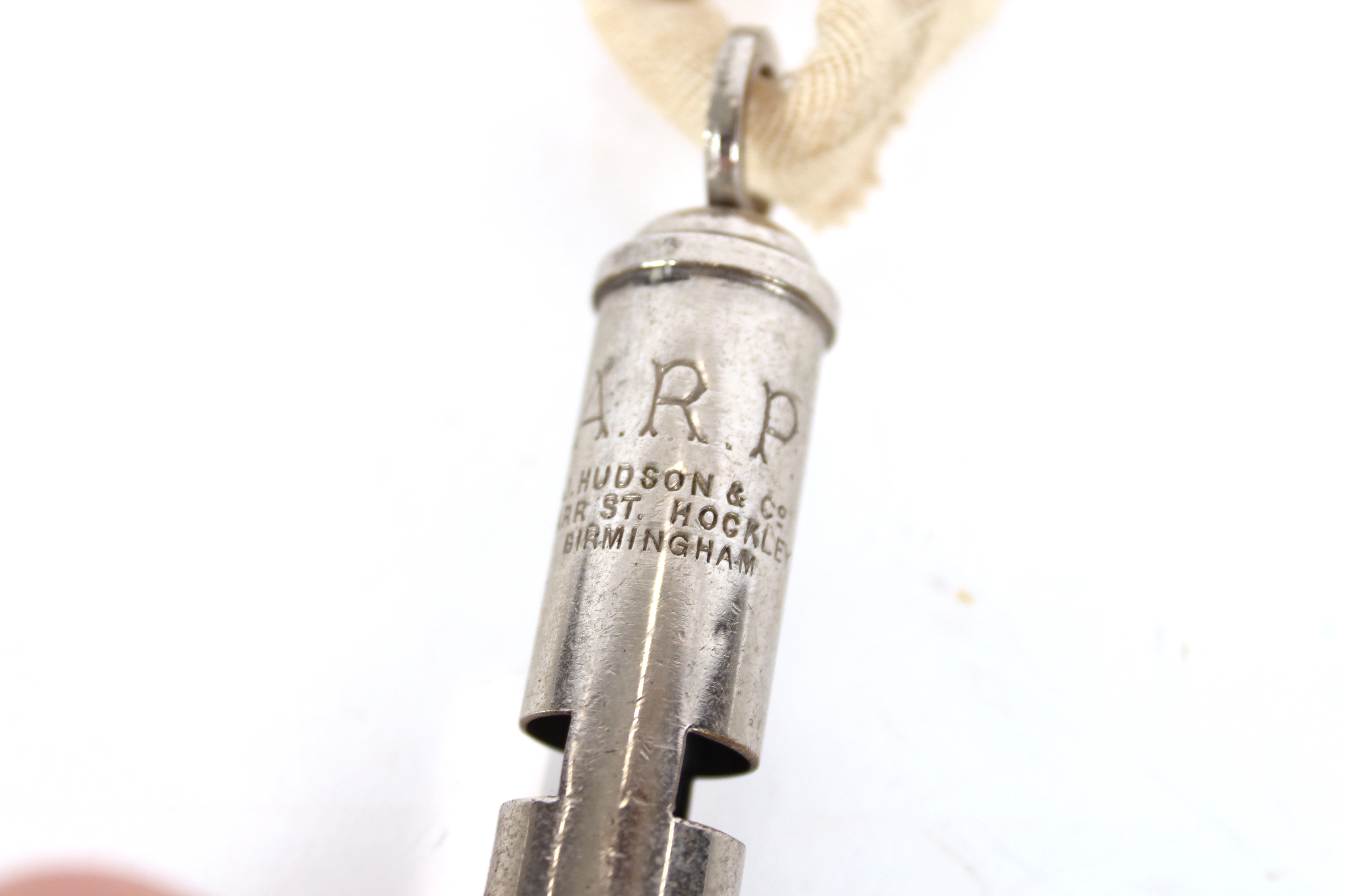 An A.R.P. marked whistle by J. Hudson and Co. with - Image 5 of 6