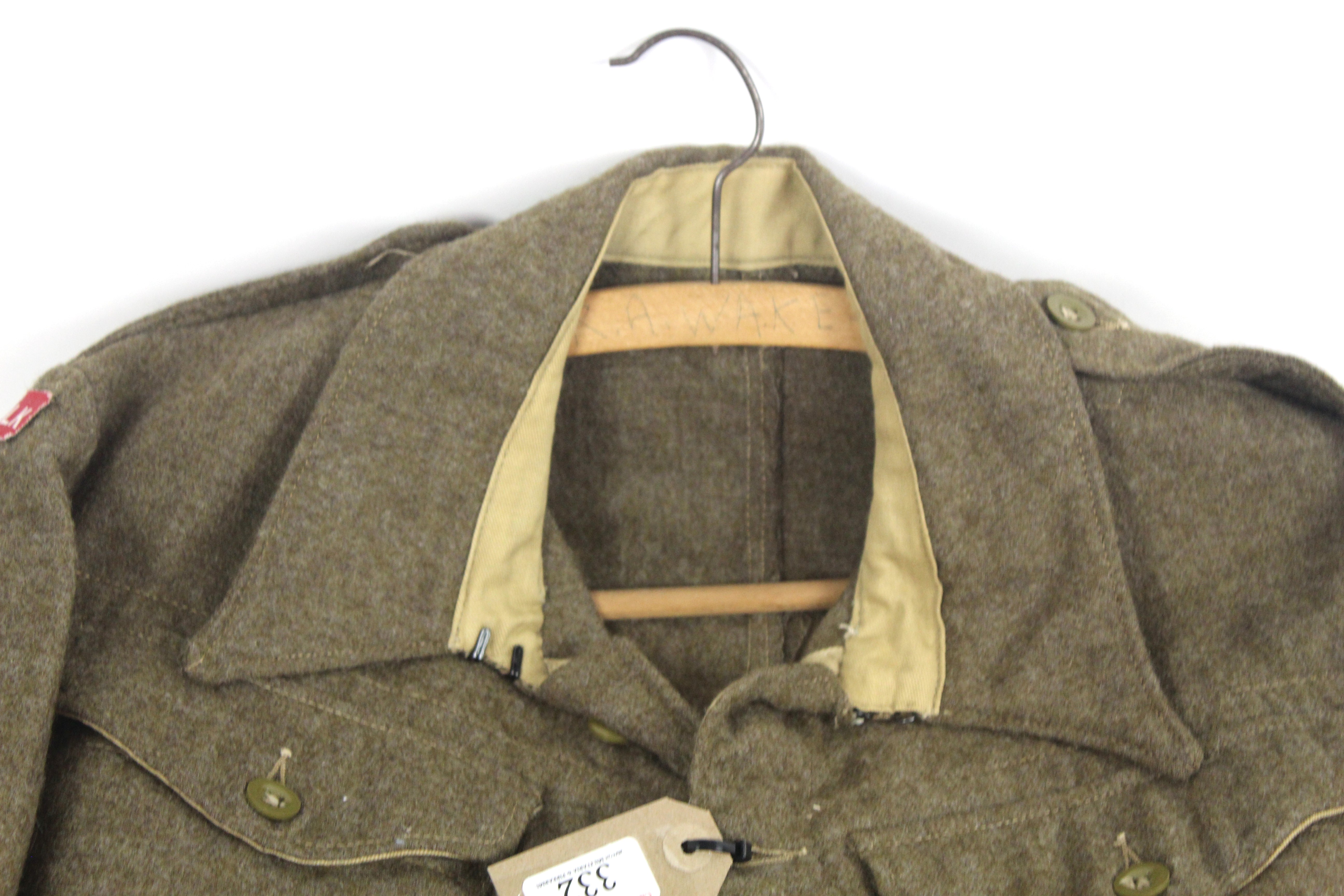 A good WWII 1940 Patt battledress blouse dated 194 - Image 2 of 13