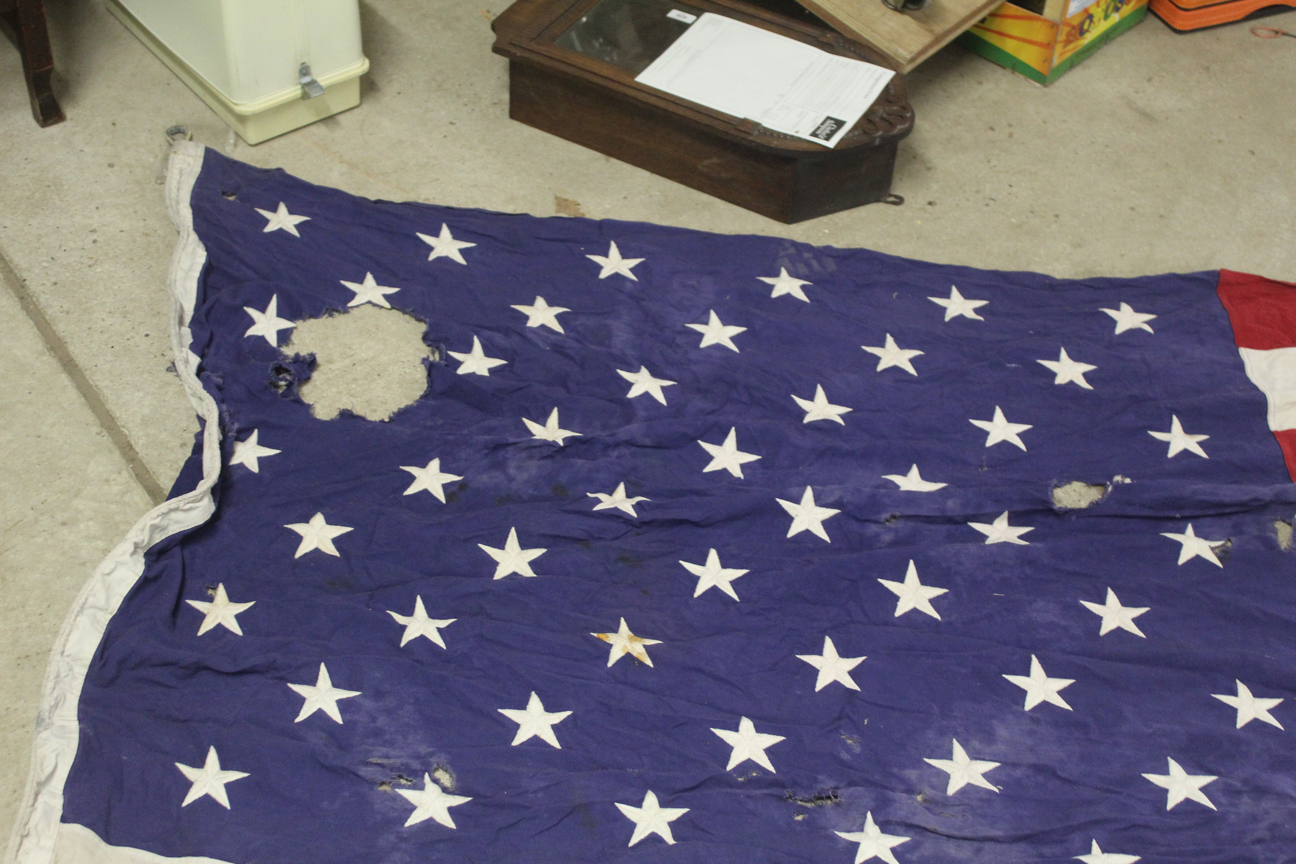 A large WWII era USA flag NB. AF - Image 3 of 7